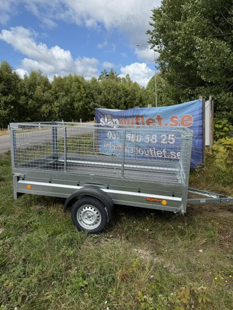 Neptun Pratik N7-253 750kg Flakvagn med 700mm gallersidor